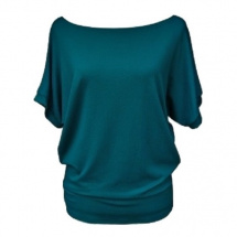 Volné tričko - barva tmavě zelená S - XL