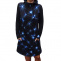 Mikinové šaty s kapucí - galaxie, velikost M