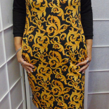Šaty s kapsami - ornament, velikost M - SLEVA 50%