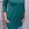 Tunika s kapsami - barva tmavě zelená (bavlna)