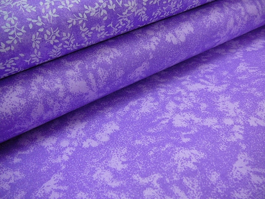 Bavlněná látka - metráž - fialový mramor - š. 140 cm
