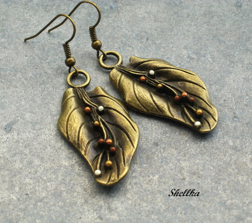 Náušnice ,,EXOTIC LEAVES,,1