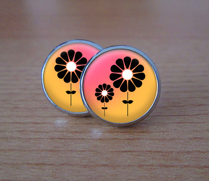 Jarní kvíteček - Náušnice puzetky