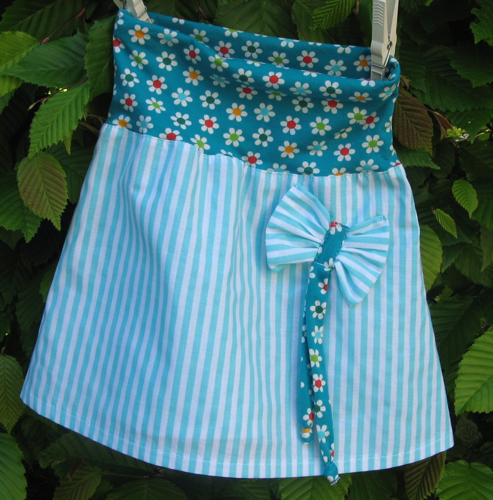 Sukýnka proužek azurový :-))