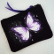 mini peněženka-motýl fialový