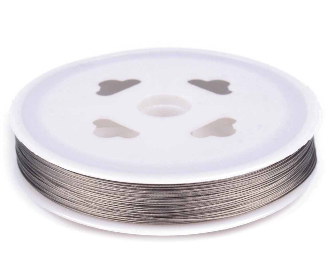 Nylonové lanko Ø 0,38mm - 5m - platina