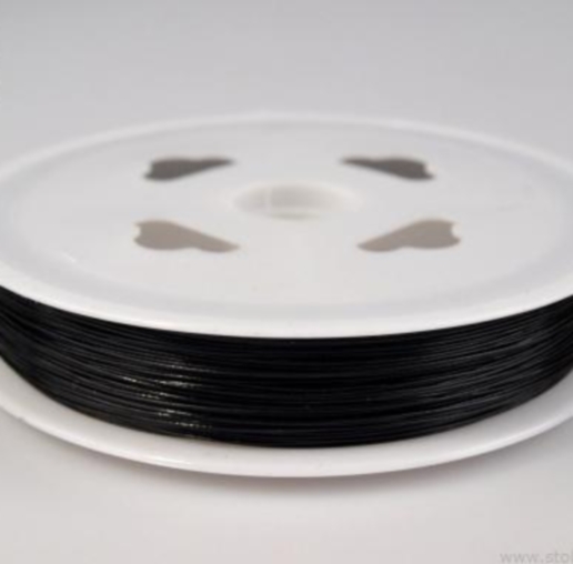 Nylonové lanko Ø 0,38mm - 5m - černé