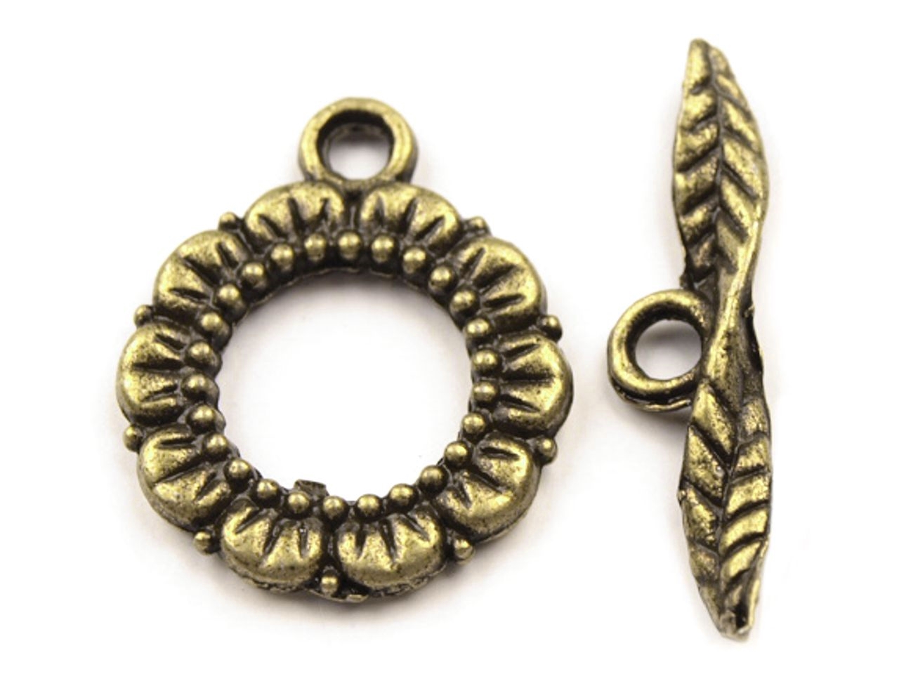 Americké zapínání 16mm - 1 ks - staromosazné