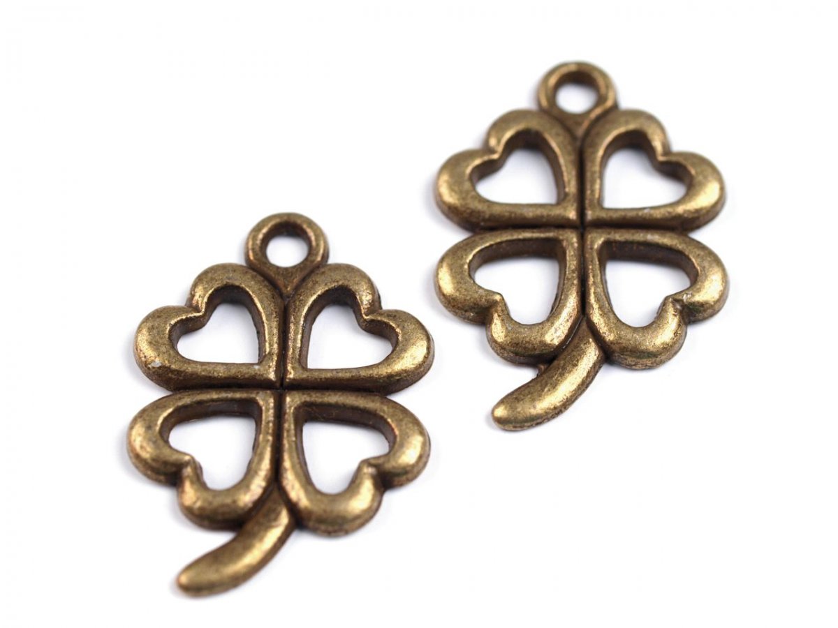 Přívěsek čtyřlístek 15x21mm