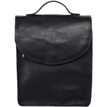 Kožený batoh M 23 - černý