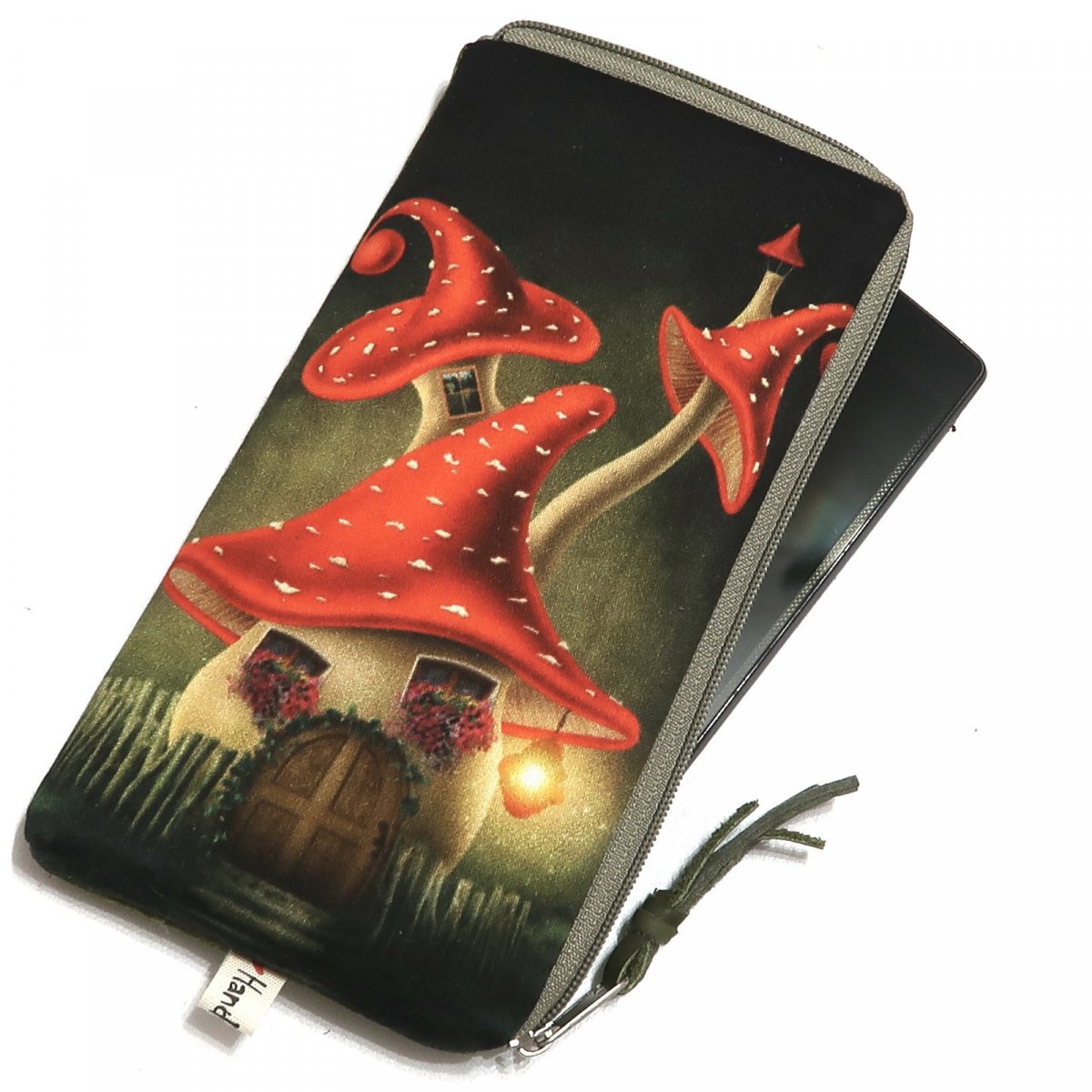 MUCHOMŮRKOVÁ CHALOUPKA - pouzdro pro různé velikosti mobilu