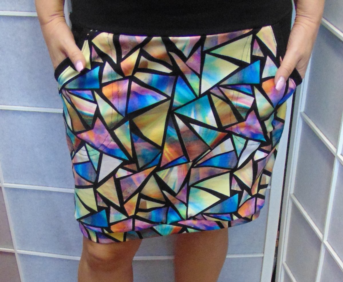 Sukně - vitráž (bavlna)