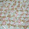 Rustikální svatební vývazek z růžového saténu.