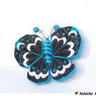 Motýlek - tyrkysově modrý