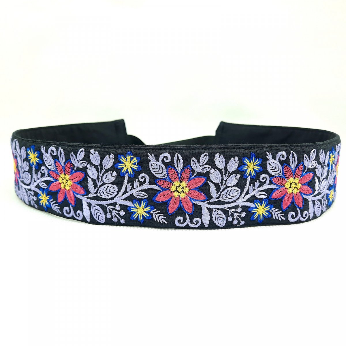 Vyšívaný Dámský Opasek Vesna fialový