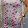 Šaty s kapsami - růžový kvítek (bavlna)
