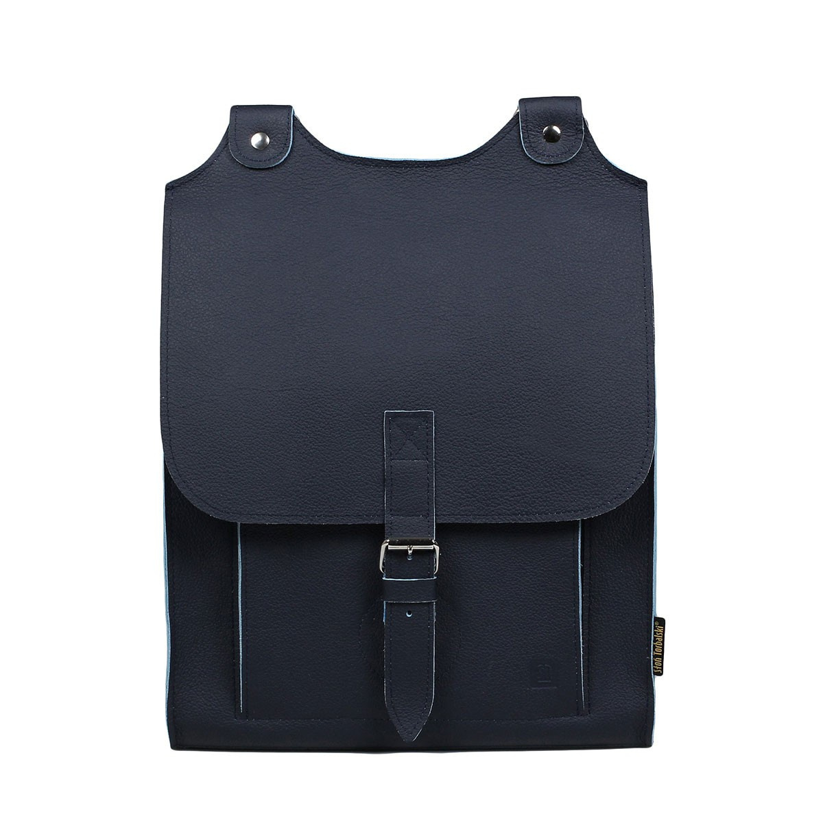 Kožený batoh - tmavě modrý (původní cena 2990,-)