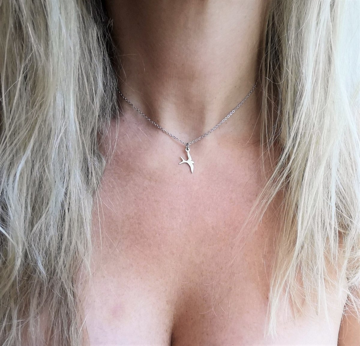 Náhrdelník*vlaštovka*chir.ocel