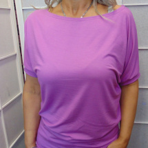 Volné tričko - barva světle fialová S - XL