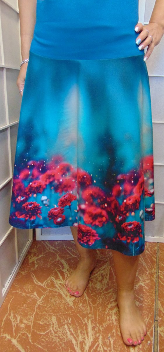 Sukně - květy S - XXL