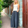 Kalhotová sukně lehké cupro dlouhá