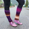 Návleky na nohy fialové fialky