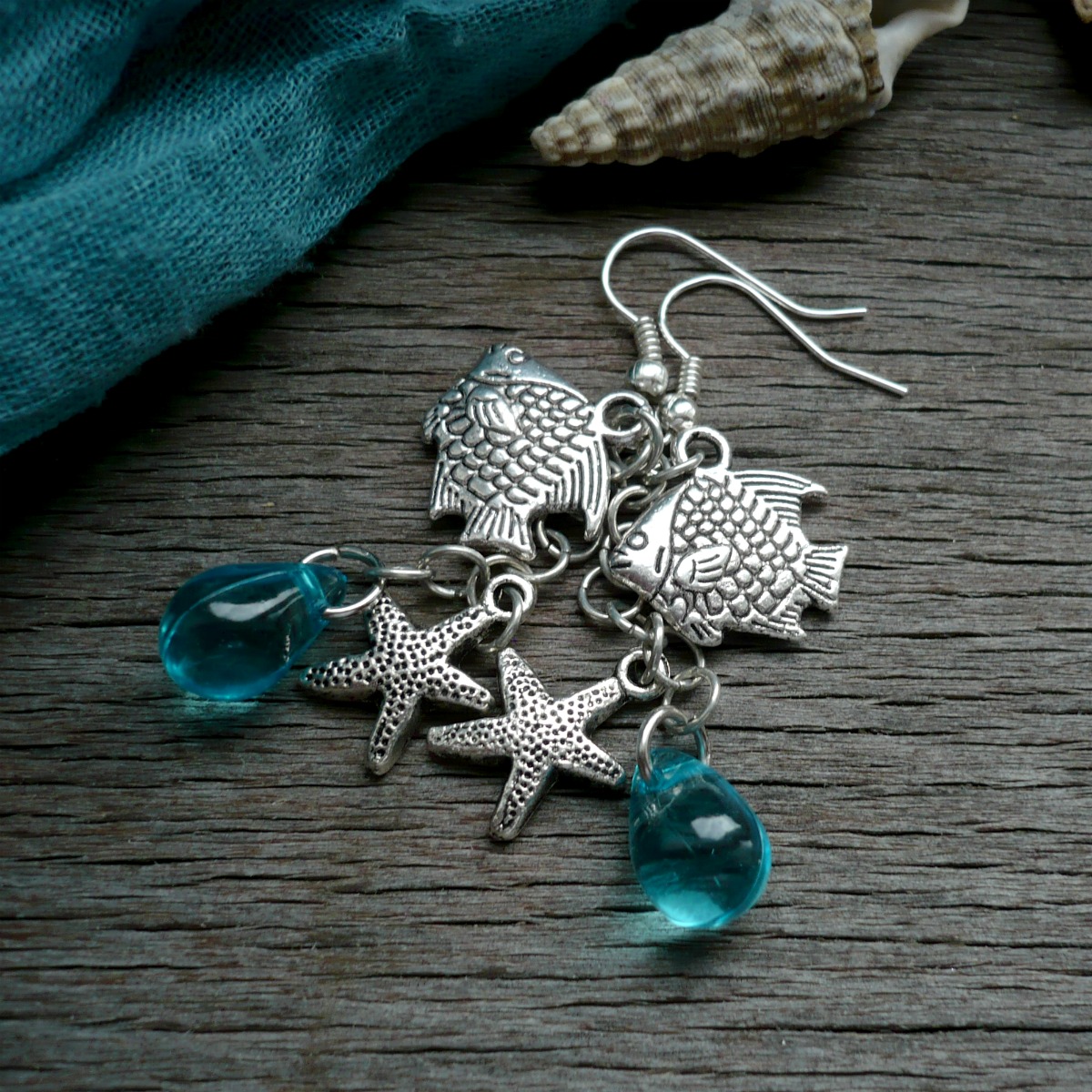 Náušnice s rybičkou