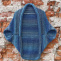 Pletená vesta - modrý melír 20% vlna