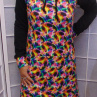 Mikinové šaty s kapucí - barevný kouř S - XXXL
