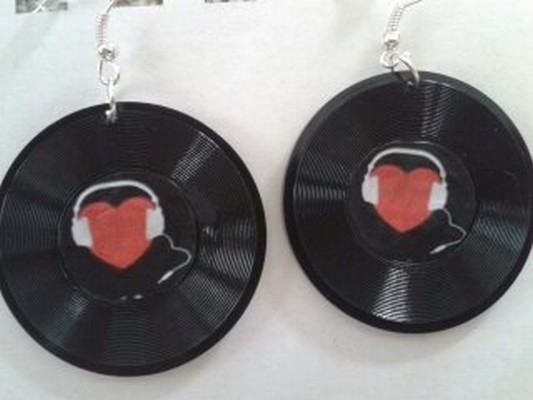 naušnice gramodesky