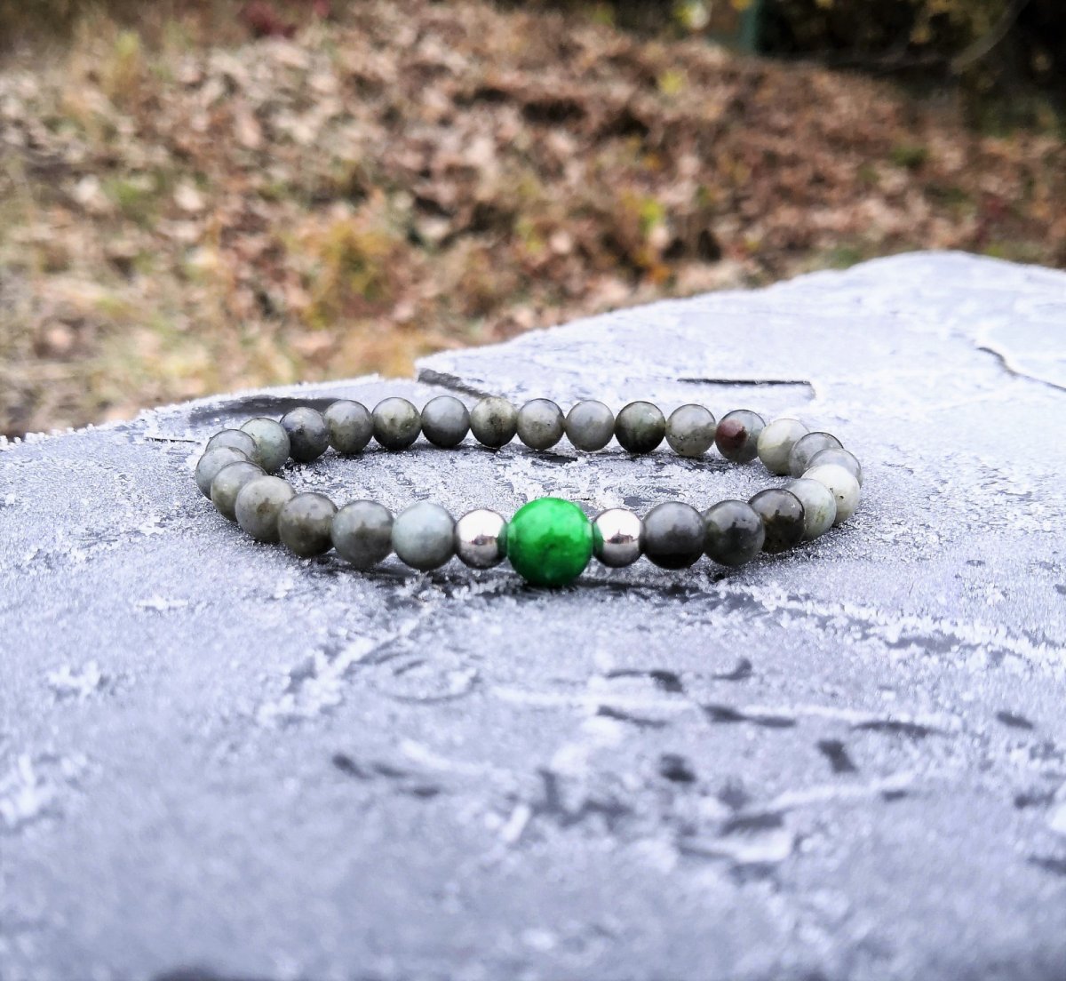 Náramek*vzácný kámen Maw-Sit-Sit*labradorit