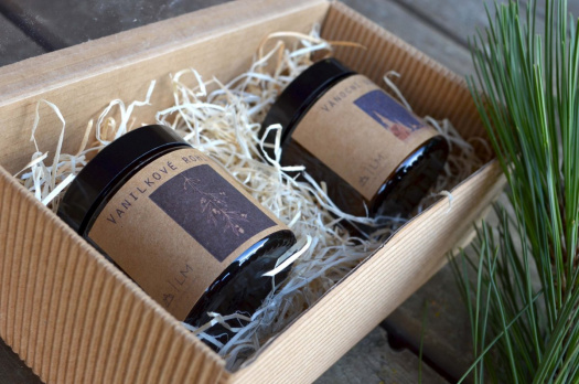 Dvě sójové svíčky - DÁRKOVÉ BALENÍ.... 120 ML