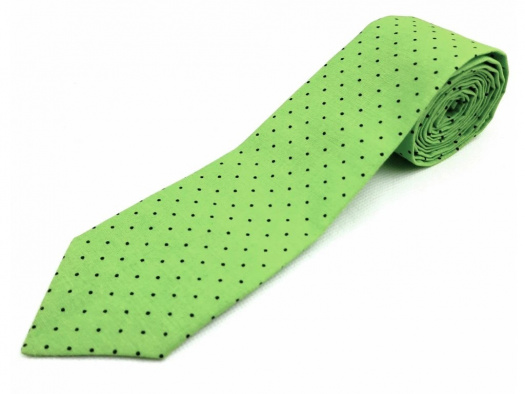 Kravata slim fit zelená