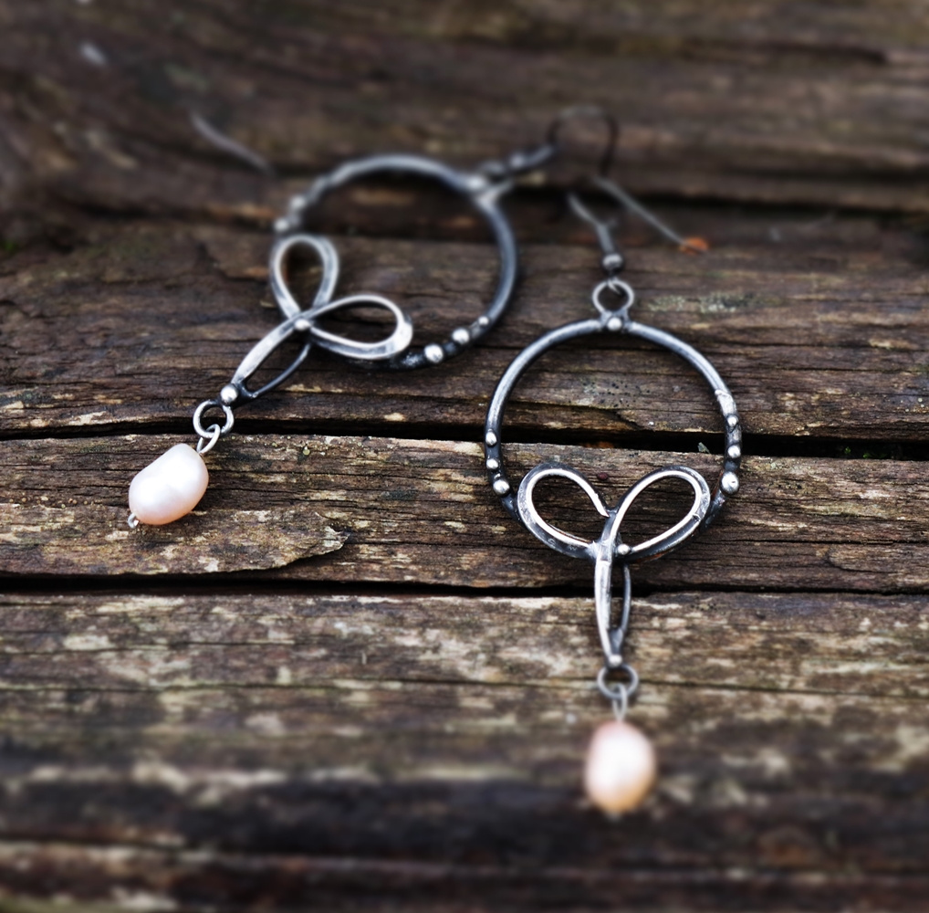 Náušnice - Perla říční