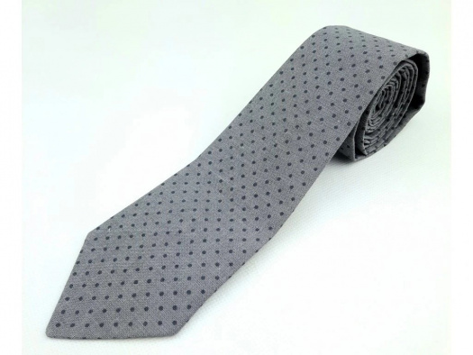 Kravata slim fit sivá