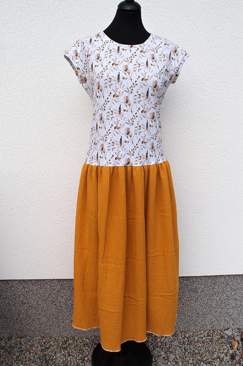 TULIPÁNY A OBILÍ NA HOŘČICI (M) - šaty