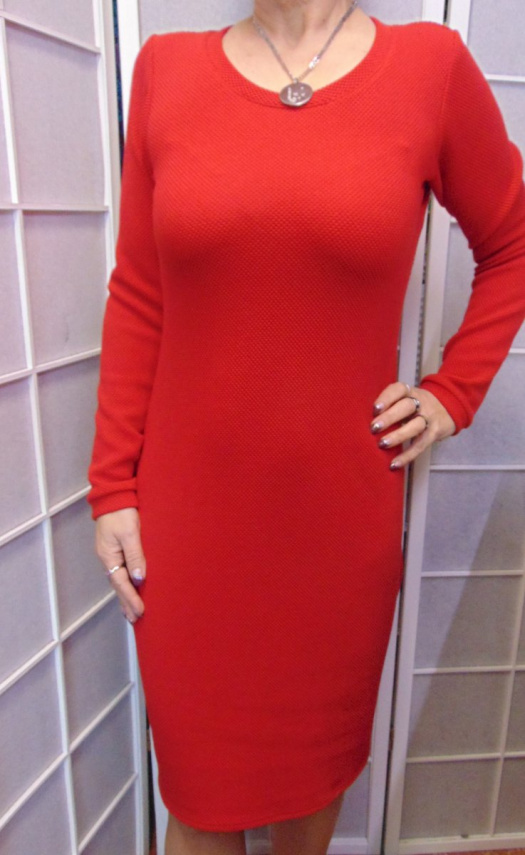 Pouzdrové šaty - barva červená, velikost S - XXXL