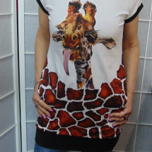 Tunika s kapsami - žirafa S - XL