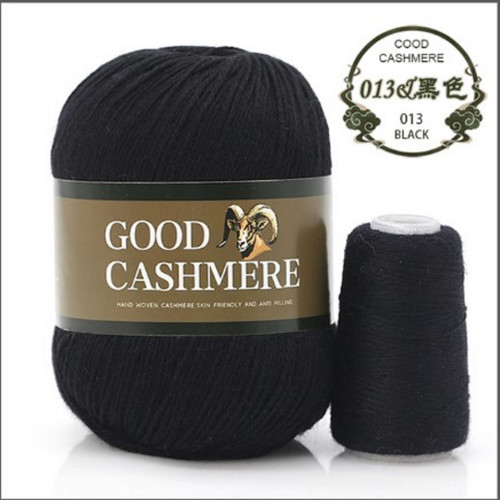 Kašmírová příze 70 g černá