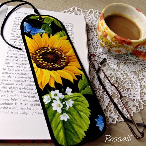 Slunečnice ... záložka do knihy