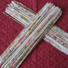 100 kusů dlouhých-barevných ruliček na pletení