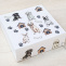 dřevěná krabička s přihrádkami na čaj nebo šperky pejskové a tlapky