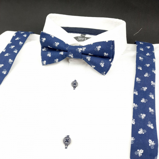 Set Motýlek a Šle v Námornické Modré