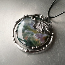 Náhrdelník Eilene  (heliotrop)