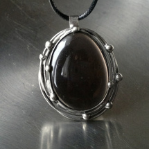 Náhrdelník Decent (obsidián kouřový)