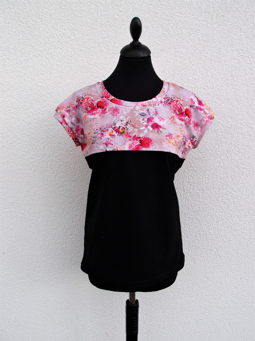 V RŮŽÍCH (L) - dámské tričko biobavlna