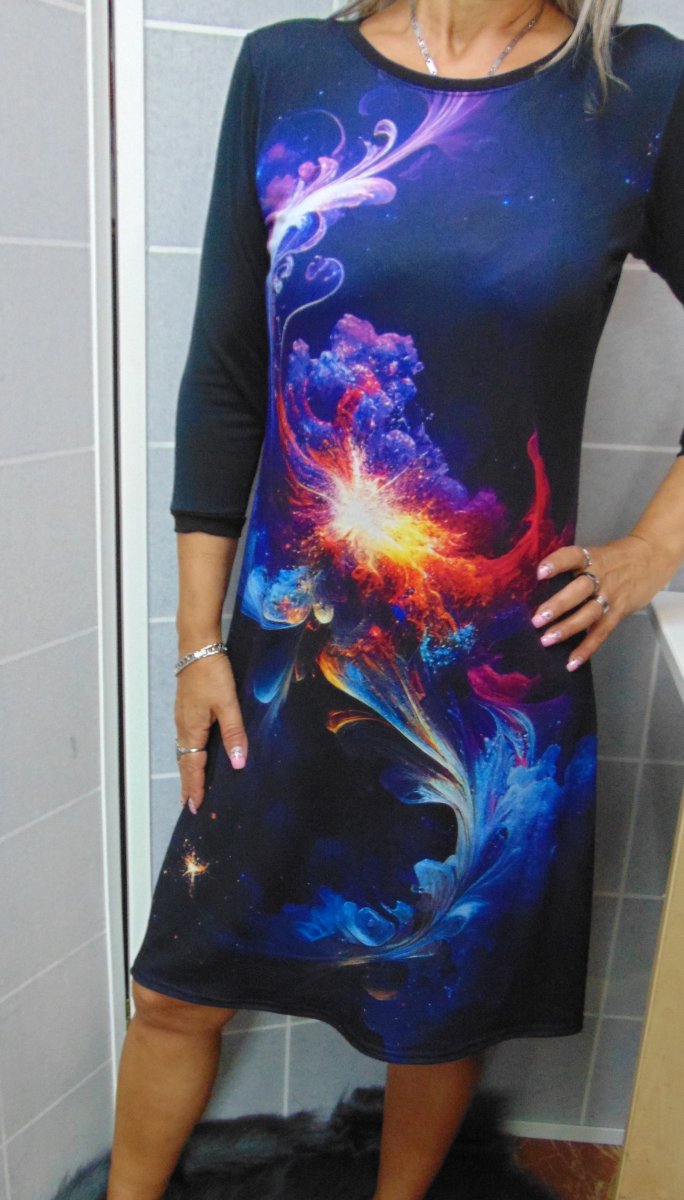 Šaty - Galaxie (polyester)