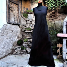 Šaty černé-100% bavlněný úplet
