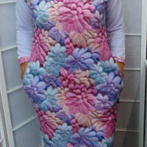 Šaty s kapsami - květy S - XXXL