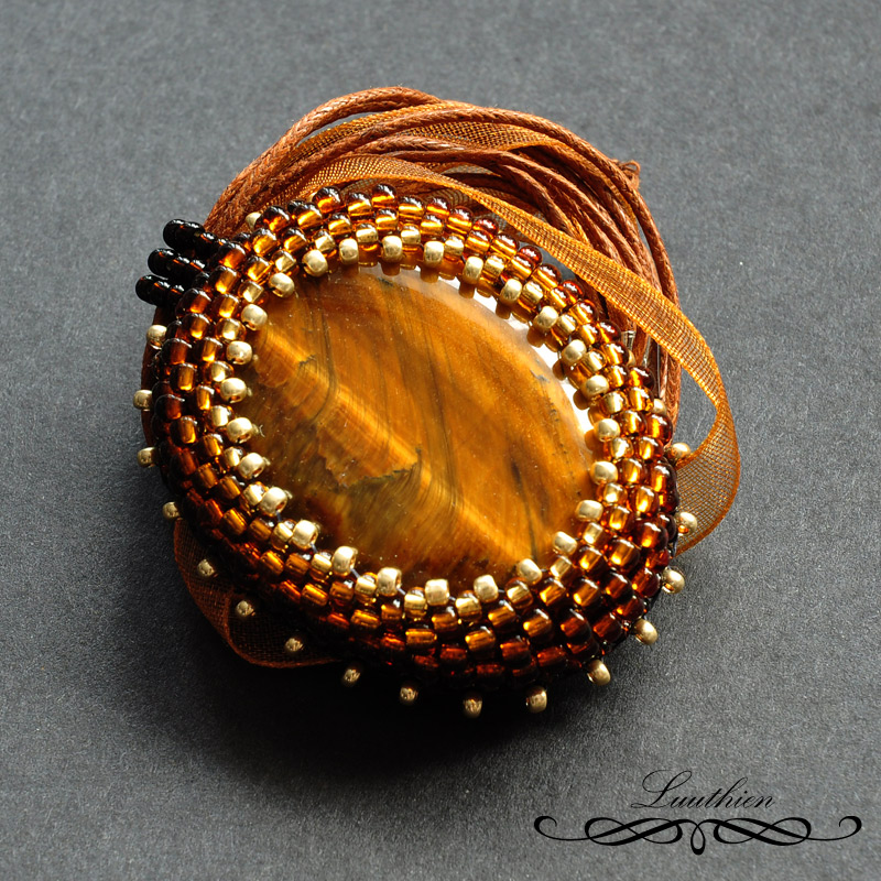 Tygří oko 10 - náhrdelník